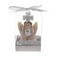 thumbnail image 1 of Mega Favors Keepsake Figurine 12 pcs Baby Girl White Angel Kneeling Praying On Palm With Cross | Awesome Decorations or Party Favors | for Baptism, First Communion, Religious and Special Celebrations, 1 of 4