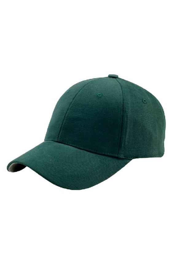 Mega Flex Low Profile Structured Brushed Twill Fitted Cap - Dark Green