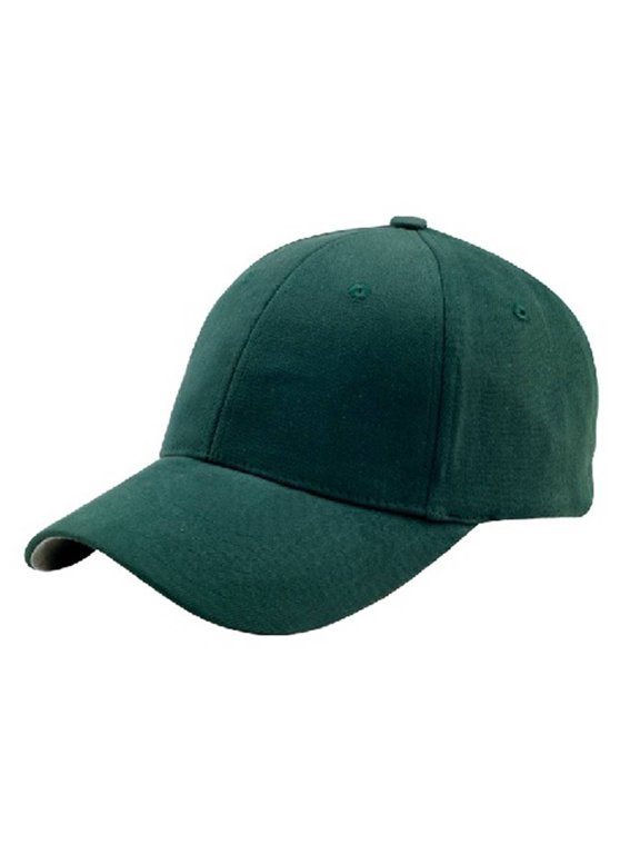 Mega Flex Low Profile Structured Brushed Twill Fitted Cap - Dark Green
