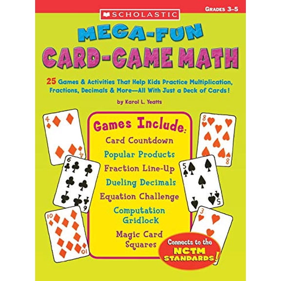 Pre-Owned Mega-Fun Card-Game Math (Paperback) 9780439448550