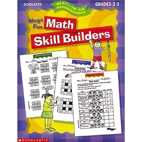 Pre-Owned Mega-Fun Math Skill Builders: Grades 2-3 (Ready-To-Go Reproducibles) (Paperback) 0439044936 9780439044936
