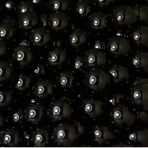 Mega Game Replacment Marbles 14mm -Solid Glass-30 Pieces - Chinese Checkers, Crafting (Black)
