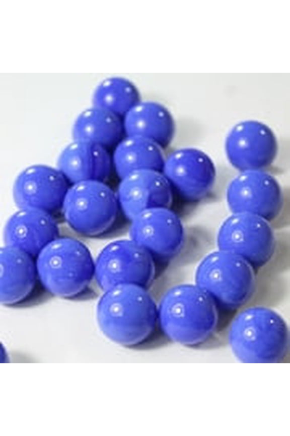 Mega Game Replacment Marbles 14mm -Solid Glass-30 Pieces - Chinese Checkers, Crafting (Blue)