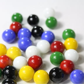Mega Game Replacment Marbles 14mm -Solid Glass-60 Pieces - Chinese Checkers, Crafting (Multi)