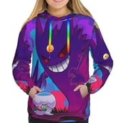Mega Gengar Sweatshirt For Womens Fashion Hoodies Pullover Athletic Daily Hoody Hooded Clothing Gift Small