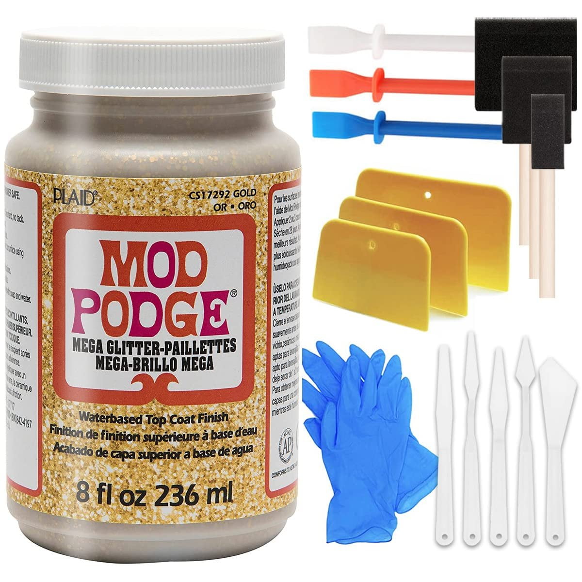 Mod Podge Puzzle Saver Glue Kit, Adhesive Brushes for Jigsaw Puzzles, Boards, Mats, with Pixiss Accessory Kit