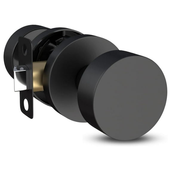 Mega Handles | Buena Passage Door Knob | Matte Black