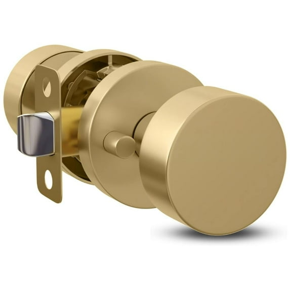 Mega Handles | Buena Privacy Door Knob | Satin Brass