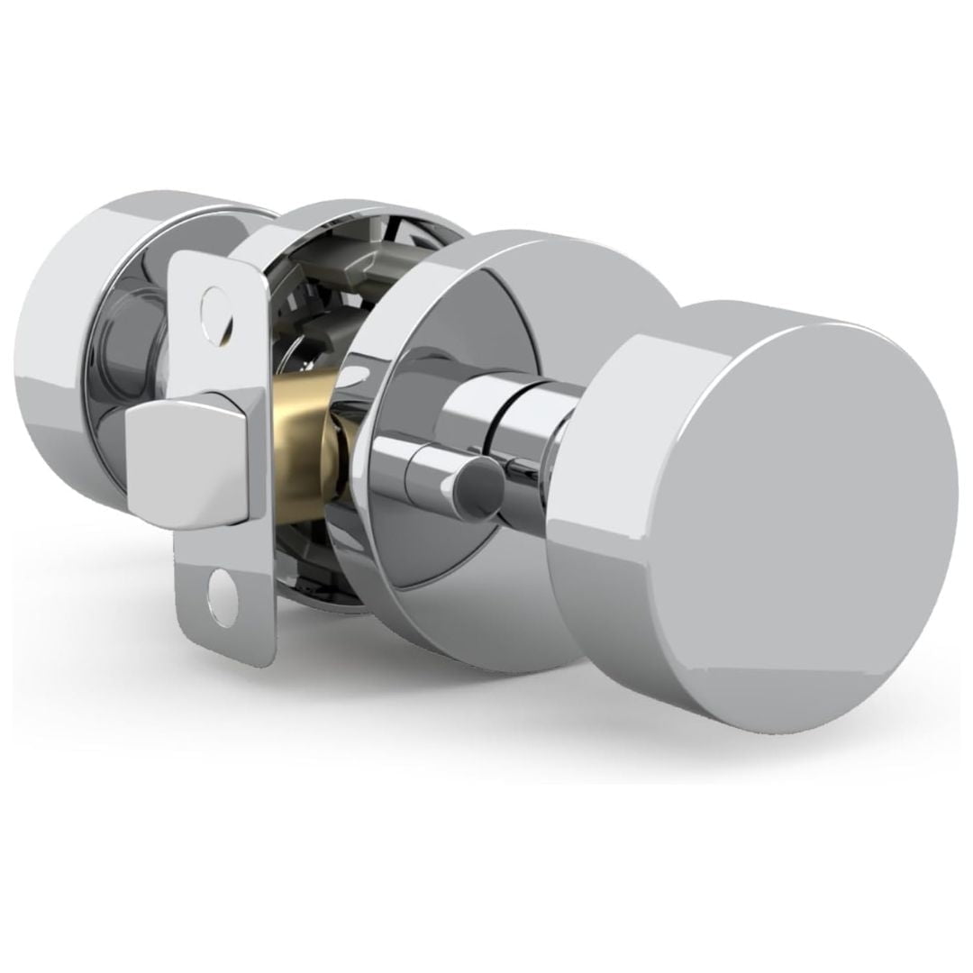 Mega Handles | Buena Privacy Door Knob | Reversible Heavy Duty Design for Hallway, Closet, Bathroom | Fits All Standard Door Sizes