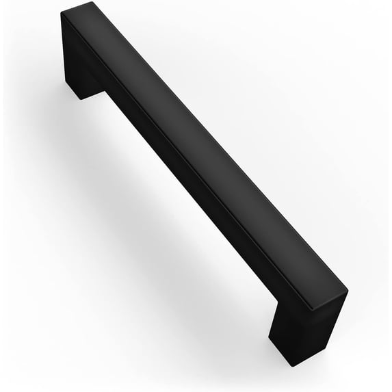 Mega Handles / Cabinet Pulls 5.5 Inch / Stainless Steel Cabinet Handle Pulls / Matte Black / 1 pack