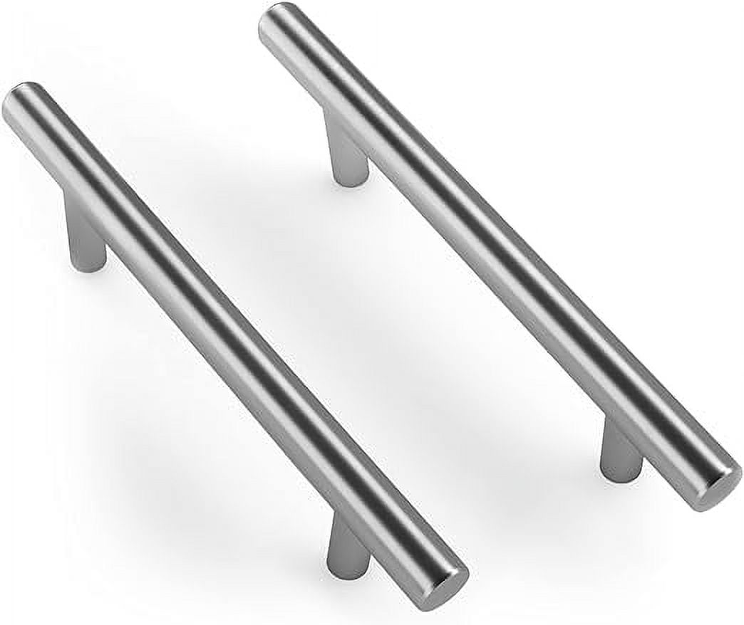 Mega Handles / Cabinet Pulls 7.38 Inch / Stainless Steel Cabinet Handle Pulls / Satin Nickel / 35 pack