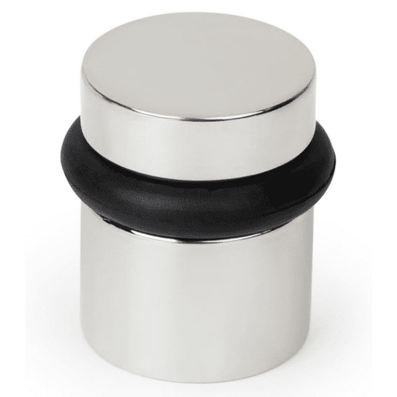 Mega Handles | Round Floor Door Stopper 1.5 inches | Polished Chrome
