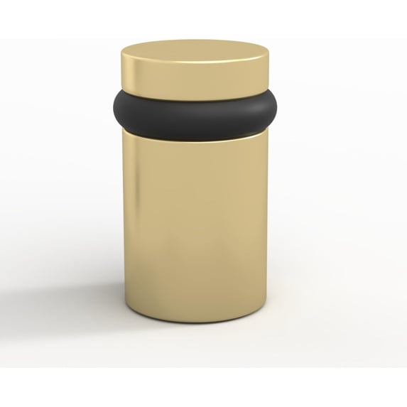 Mega Handles | Round Floor Door Stopper 2 inches | Satin Brass