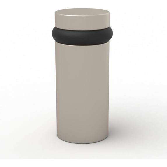 Mega Handles | Round Floor Door Stopper 3 inches | Satin Nickel