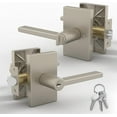 thumbnail image 1 of Mega Handles | Glamor Entry Door Lever | Satin Nickel, 1 of 4