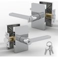 thumbnail image 1 of Mega Handles | Glamor Entry Door Lever | Polished Chrome, 1 of 4