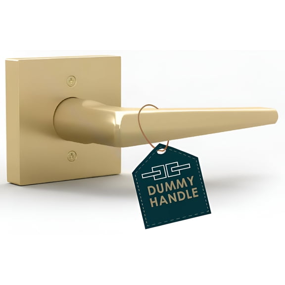 Mega Handles | Schein Dummy Lever | Pack of 1| Satin Brass