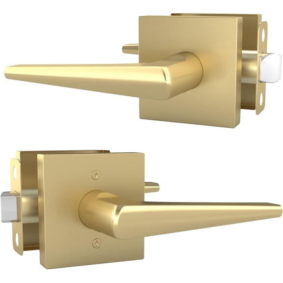 Mega Handles | Schein Passage Lever | Satin Brass