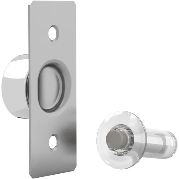 Mega Handles 3.35" Spring Door Stopper with Rustproof Heavy Duty Iron, Screw & Rubber Tip | Safe for Kids, Easy to Install, Flexible Design