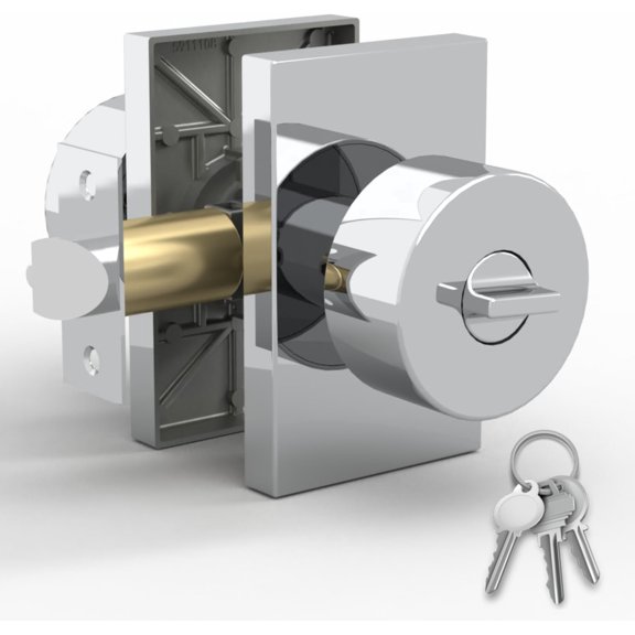 Mega Handles | Laura Entry Knob | Polished Chrome