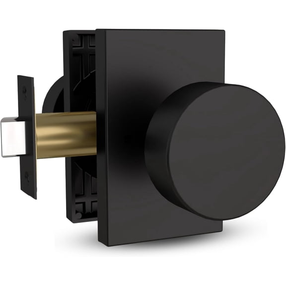 Mega Handles | Laura Passage Knob | Matte Black