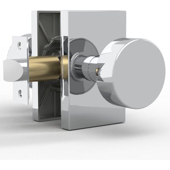 Mega Handles | Laura Passage Knob | Polished Chrome
