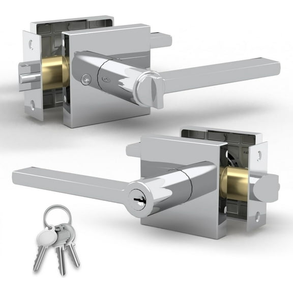 Mega Handles | Prime Entry Lever | Polished Chrome