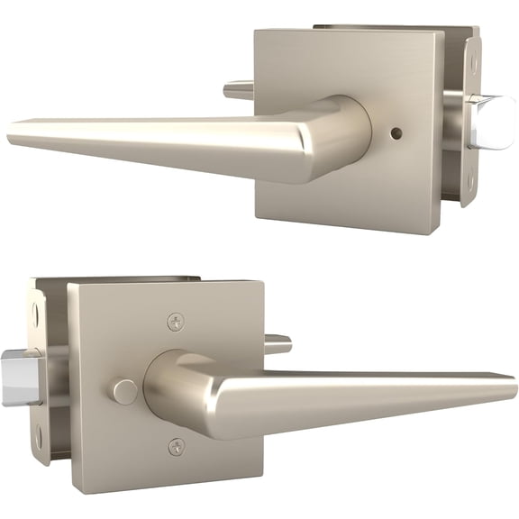 Mega Handles | Schein Privacy Lever | Satin Nickel