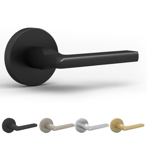 Mega Handles | Ralph Dummy Door Lever | Pack of 2| Matte Black