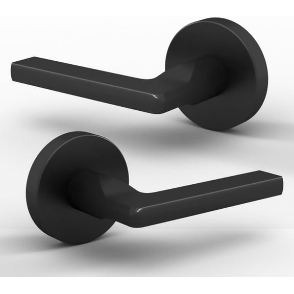 Mega Handles | Ralph Dummy Door Lever | Pack of 2| Matte Black
