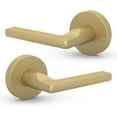 thumbnail image 1 of Mega Handles Ralph Dummy Door Lever, 5" Stainless Steel, Round Rosette, 2-Pack, Reversible for Hallway, Closet, and Bathroom Doors Lever, 1 of 4
