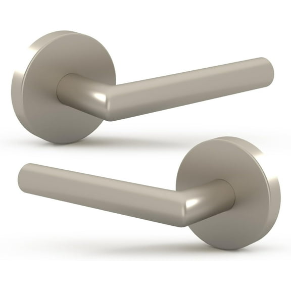 Mega Handles | Ronn Dummy Door Lever | Pack of 2| Satin Nickel