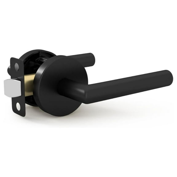 Mega Handles | Ronn Passage Door Lever | Matte Black