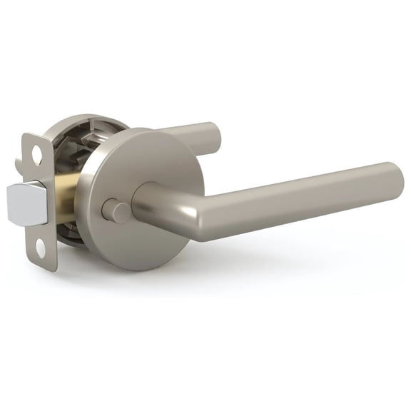 Mega Handles | Ronn Privacy Door Lever | Satin Nickel