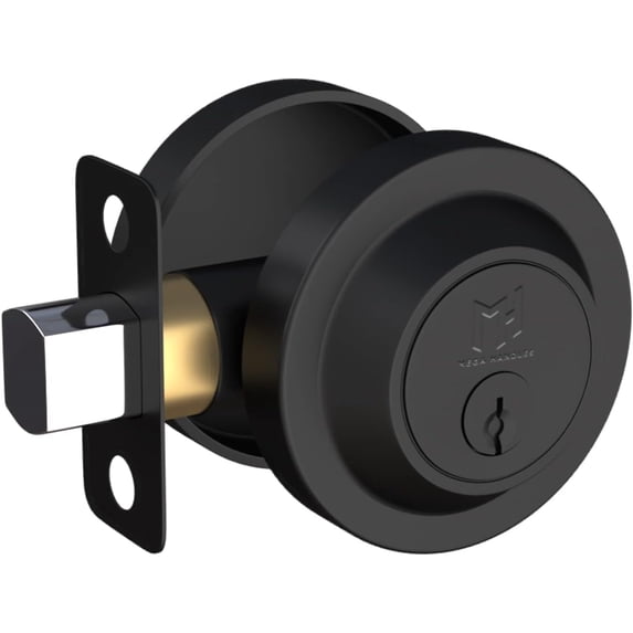 Mega Handles | Ronn Round Entry Deadbolt | Matte Black