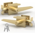 thumbnail image 1 of Mega Handles | Schein Entry Lever | Satin Brass, 1 of 3