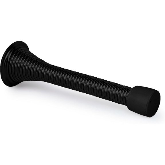 Mega Handles Spring Door Stopper 3.35 Inches, Heavy Duty Rustproof Iron with Flexible Spring and Durable Rubber Tip, Easy Installation, Safe for Kids