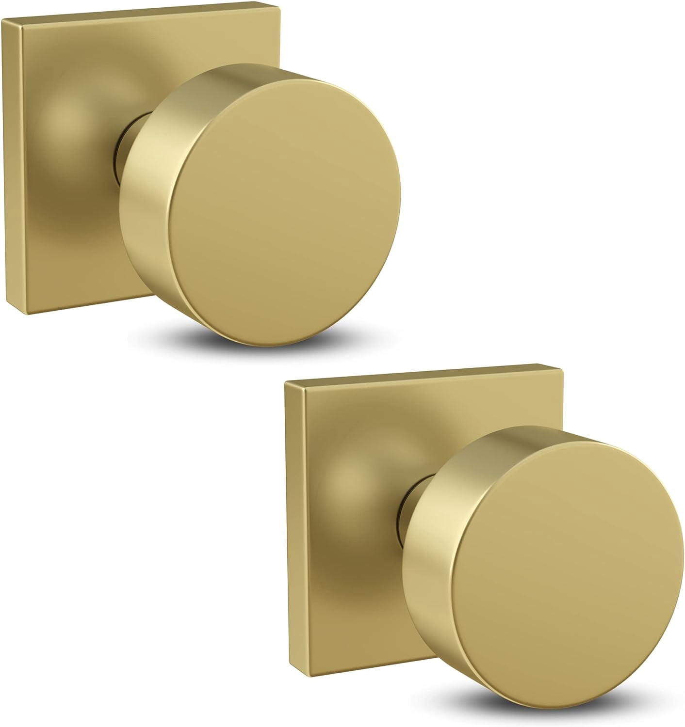 Mega Handles | Suana Dummy Door Knob | Pack of 2| Satin Brass