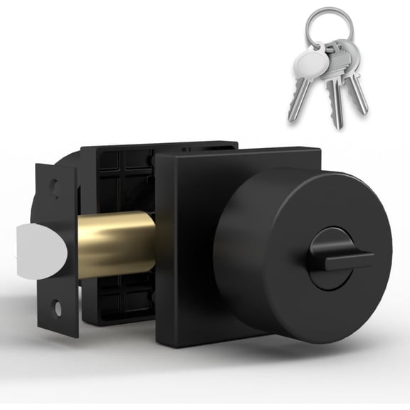 Mega Handles | Suana Entry Door Knob | Matte Black