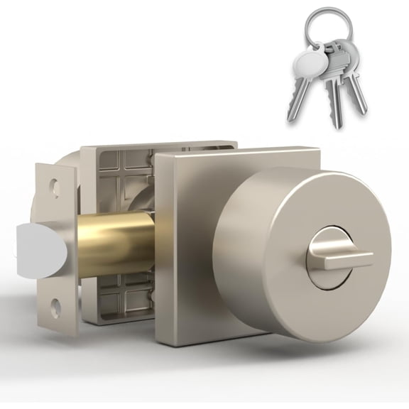 Mega Handles | Suana Entry Door Knob | Satin Nickel