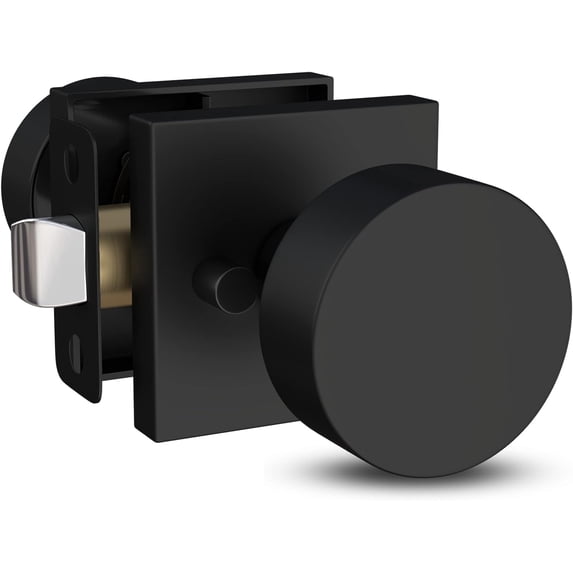 Mega Handles | Suana Privacy Door Knob | Matte Black