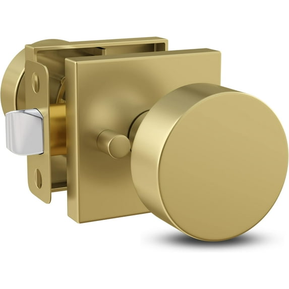 Mega Handles | Suana Privacy Door Knob | Satin Brass