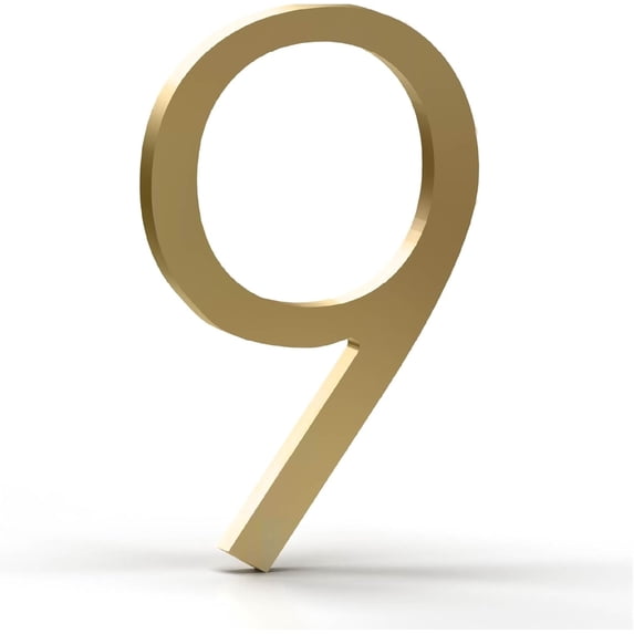 Mega Handles Outdoor House Numbers | Wall Mounted Numbers for Address | Heavy Duty Metal Numbers