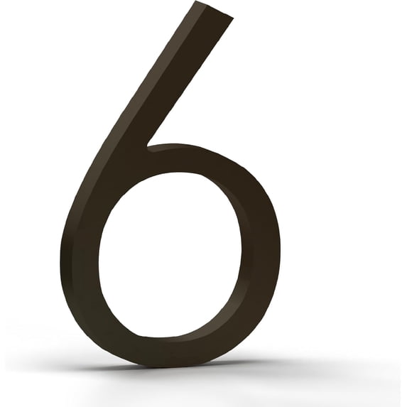 Mega Handles Outdoor House Numbers | Wall Mounted Numbers for Address | Heavy Duty Metal Numbers