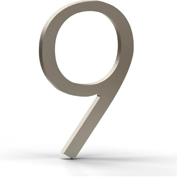 Mega Handles Outdoor House Numbers | Wall Mounted Numbers for Address | Heavy Duty Metal Numbers