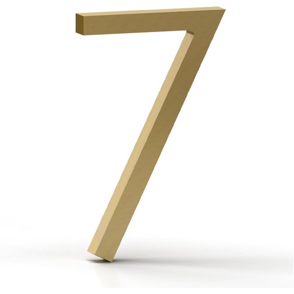 Mega Handles Outdoor House Numbers | Wall Mounted Numbers for Address | Heavy Duty Metal Numbers