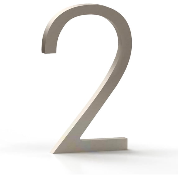 Mega Handles Outdoor House Numbers | Wall Mounted Numbers for Address | Heavy Duty Metal Numbers