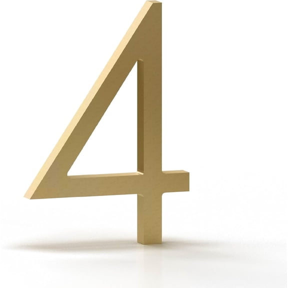 Mega Handles 5" Outdoor House Numbers | Wall Mounted Numbers for Address | Heavy Duty Metal Numbers | Installation Kit Included