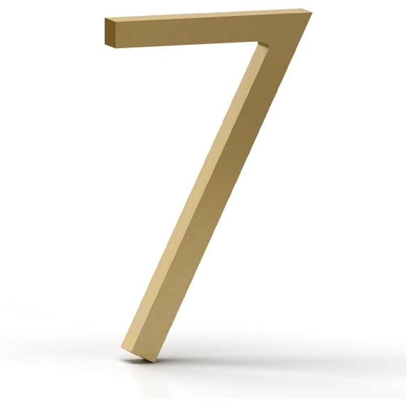 Mega Handles Outdoor House Numbers | Wall Mounted Numbers for Address | Heavy Duty Metal Numbers
