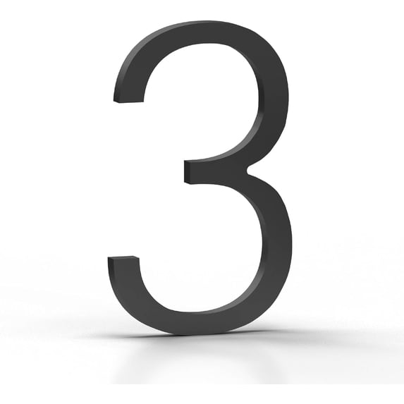 Mega Handles Outdoor House Numbers | Wall Mounted Numbers for Address | Heavy Duty Metal Numbers